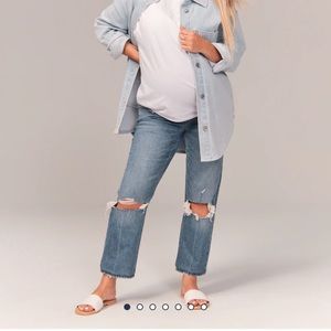 Abercrombie and Fitch straight leg maternity jeans